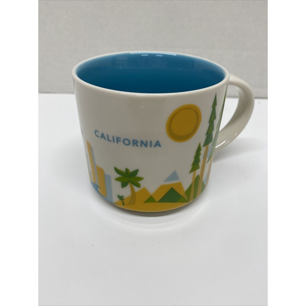Starbucks 2015 You Are Here Collection California 14oz Coffee Tea Mug Trees City